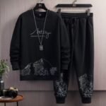 M-5XL Men Youth Printed O-neck Sweatshirt Tops