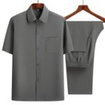 Men’s Short Sleeve +Long Pants Summer Clothes
